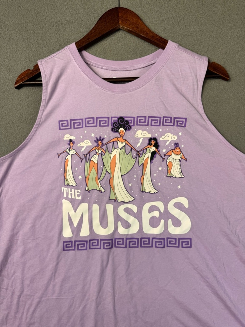 Disney ‘The Muses’ Tank, Torrid, Lavender Graphic Muscle Tank, NWT(small flaw) - Picture 5 of 16